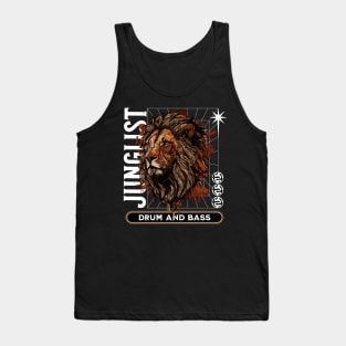 DRUM AND BASS  - Junglist Lion Y2K spice (White) Tank Top